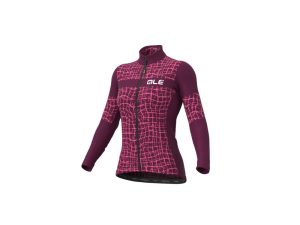 Maillot ML Mujer Wall Prugna y Rosa Fluo Ale