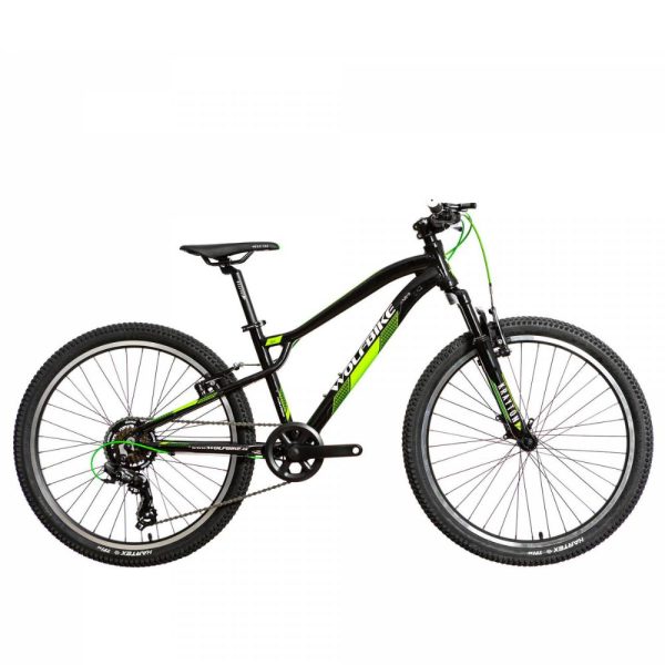 Bicicleta Nitro 24  Negro/Verde Flúor Wolfbike
